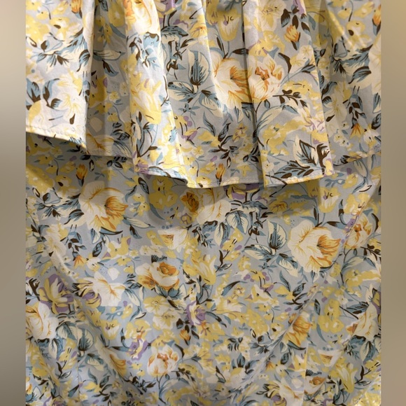 NWOT O.P.T. Kate Floral Ruffle Collar Midi Dress Women’s Small - Picture 14 of 16